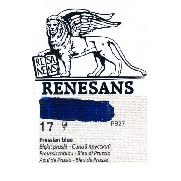 Oil Color 200ML BLUR RENESANS – 17 PRUSSIAN BLUE