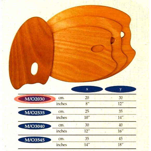 PAINTERS PALETTE OVAL 20X30CM MABEF