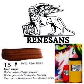 Acrylic Color 500ML I-PAINT RENESANS – 15 BURNT UMBER